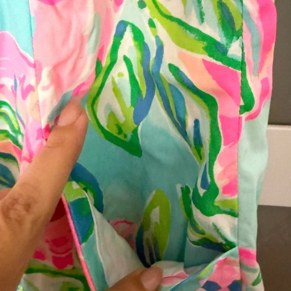 Lilly Pulitzer Dress with Pink and Green Accents - Picture 2 of 4